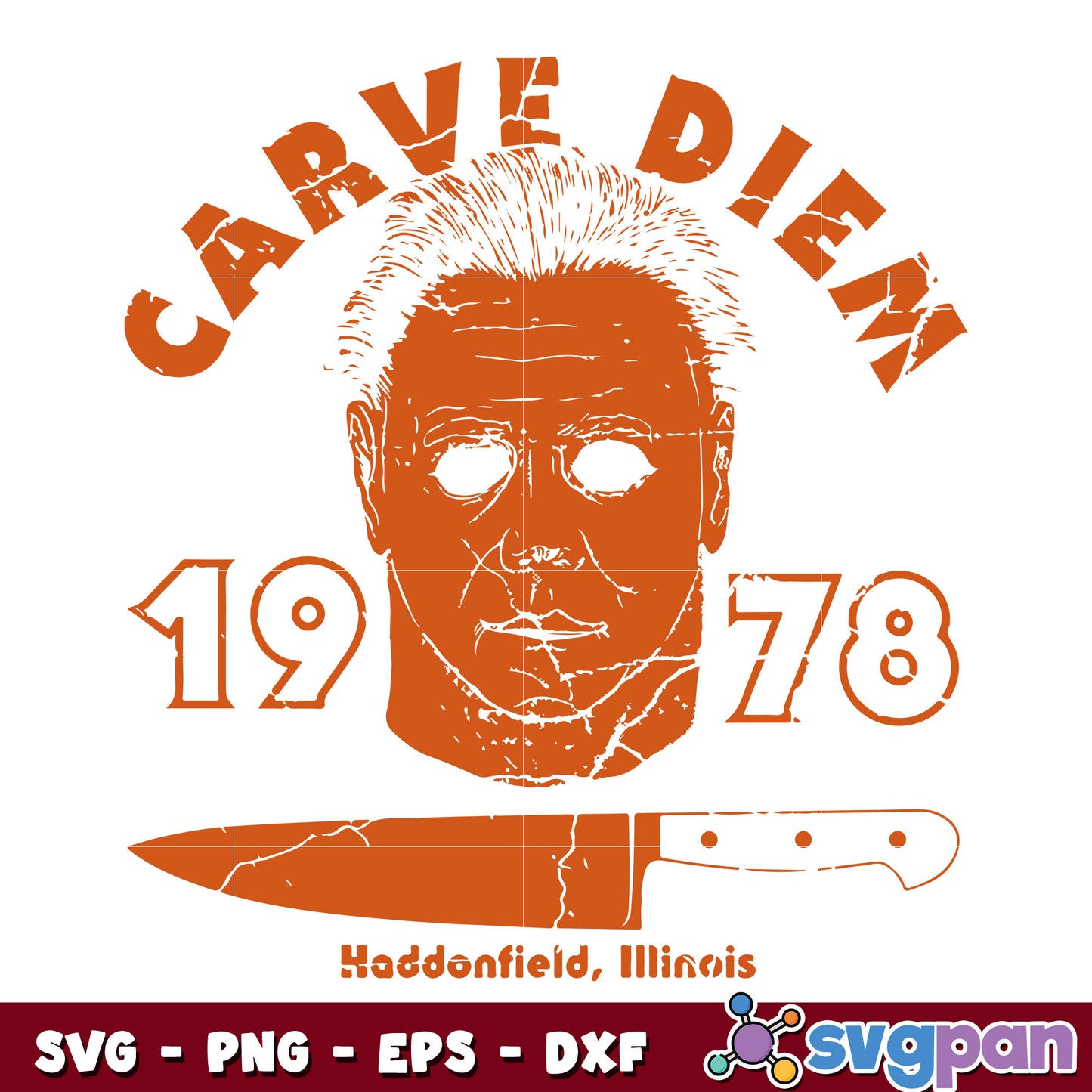 Michael Myers Carve Diem 1978 svg