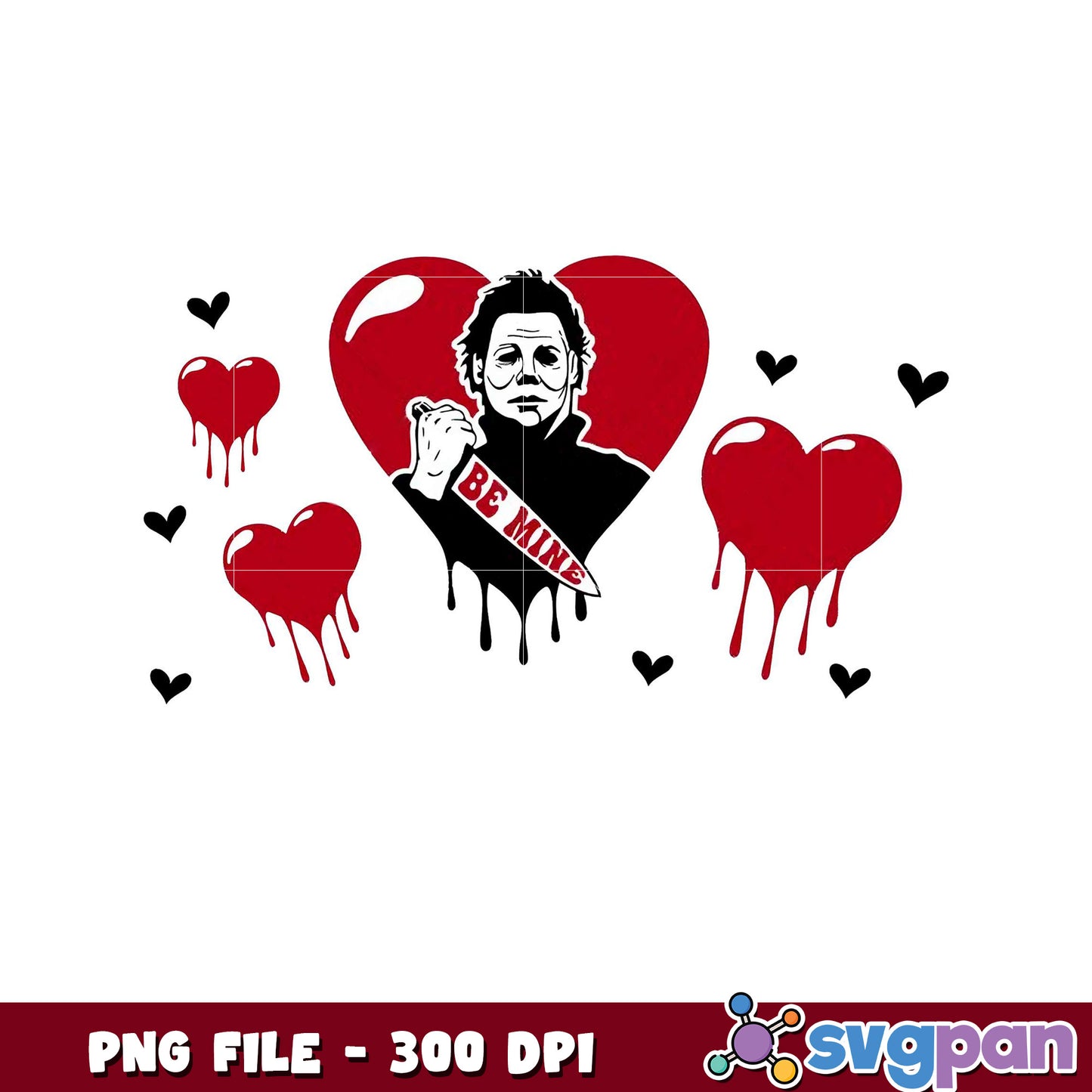 Michael Myers love design, perfect for Halloween decor