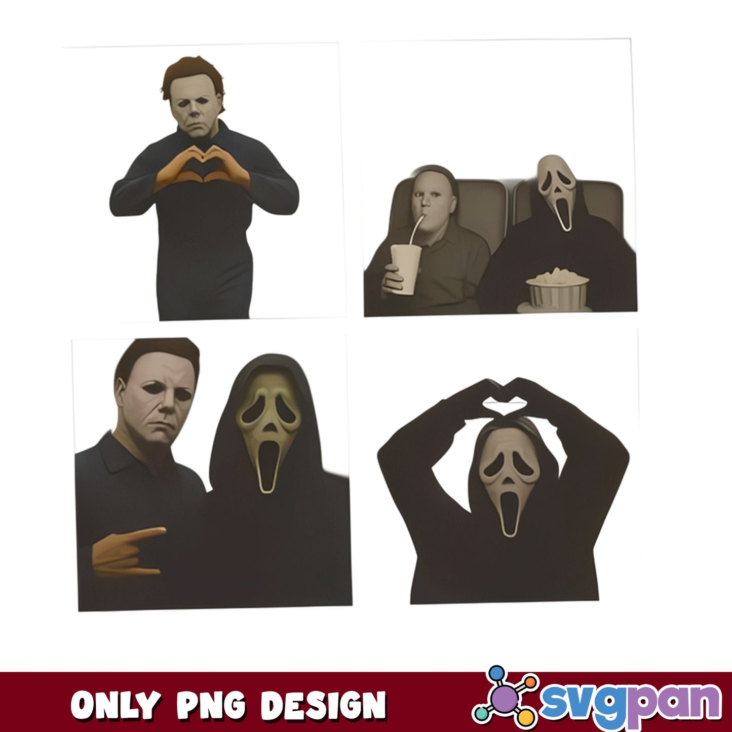 Michael Myers Ghostface Halloween PNG, Horror PNG, Scream PNG
