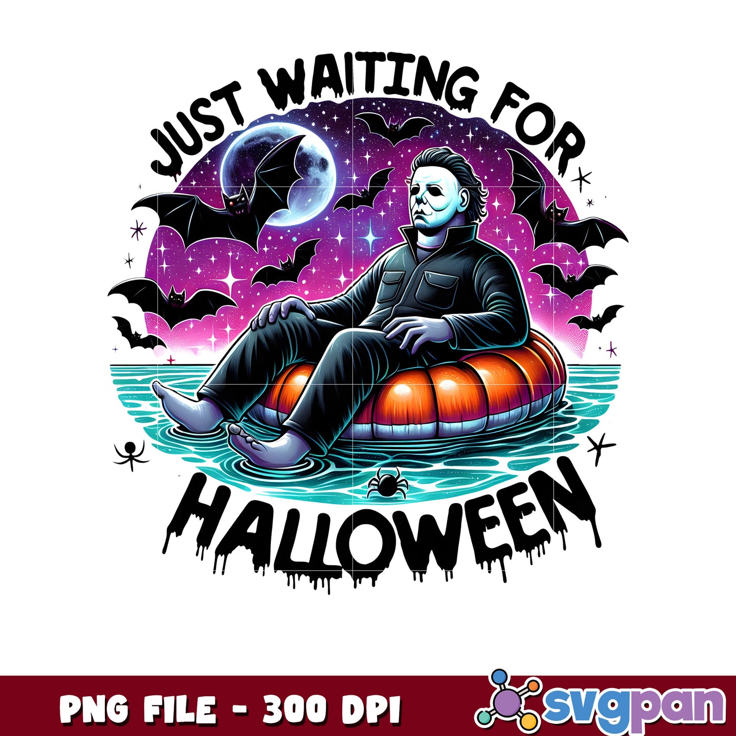 Michael waiting for halloween png, halloween vacation png, halloween toys png