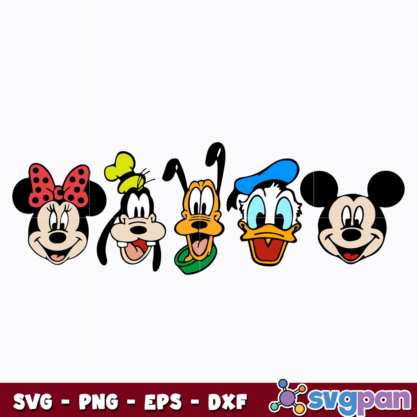 Mickey Mouse and Friends Christmas svg
