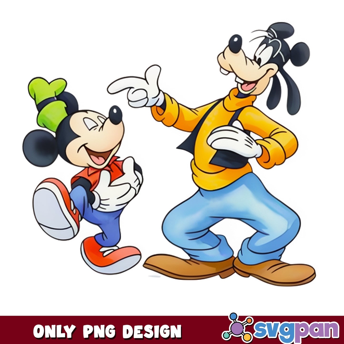 Mickey Mouse And Goofy PNG, Disney Friends PNG, Disney PNG