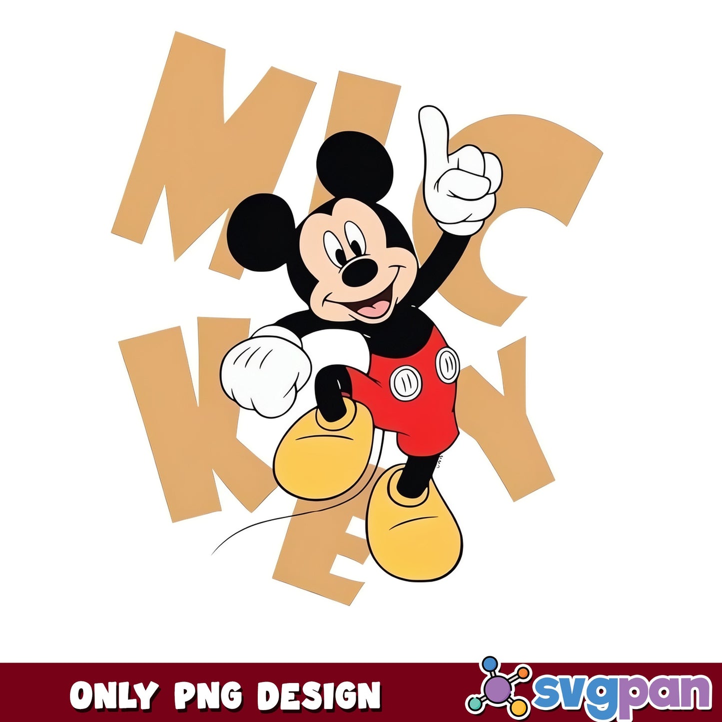 Mickey Mouse Disney PNG, Mickey Pointing Up PNG, Disney PNG