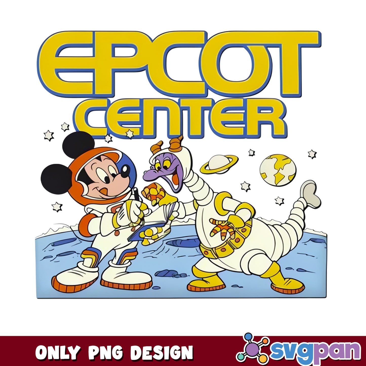 Mickey Mouse Epcot Center PNG, Disney World Trip PNG, Figment PNG