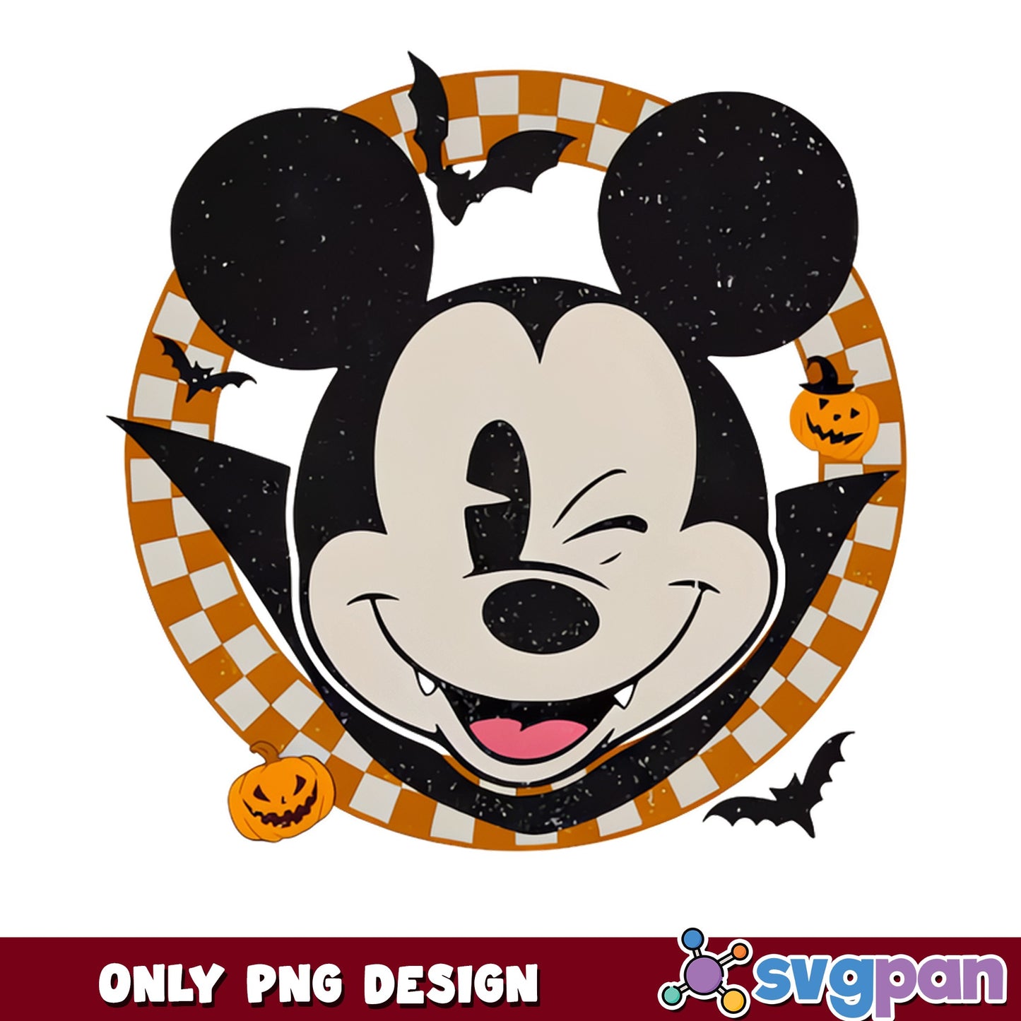 Mickey Mouse Halloween PNG, Disney Vampire Halloween, Mickey PNG
