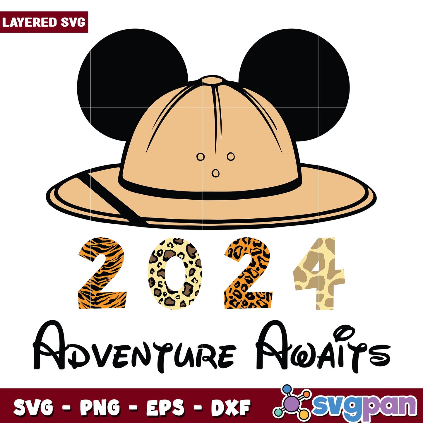 Mickey adventure awaits 2024 svg, Disney characters svg, Digital Download