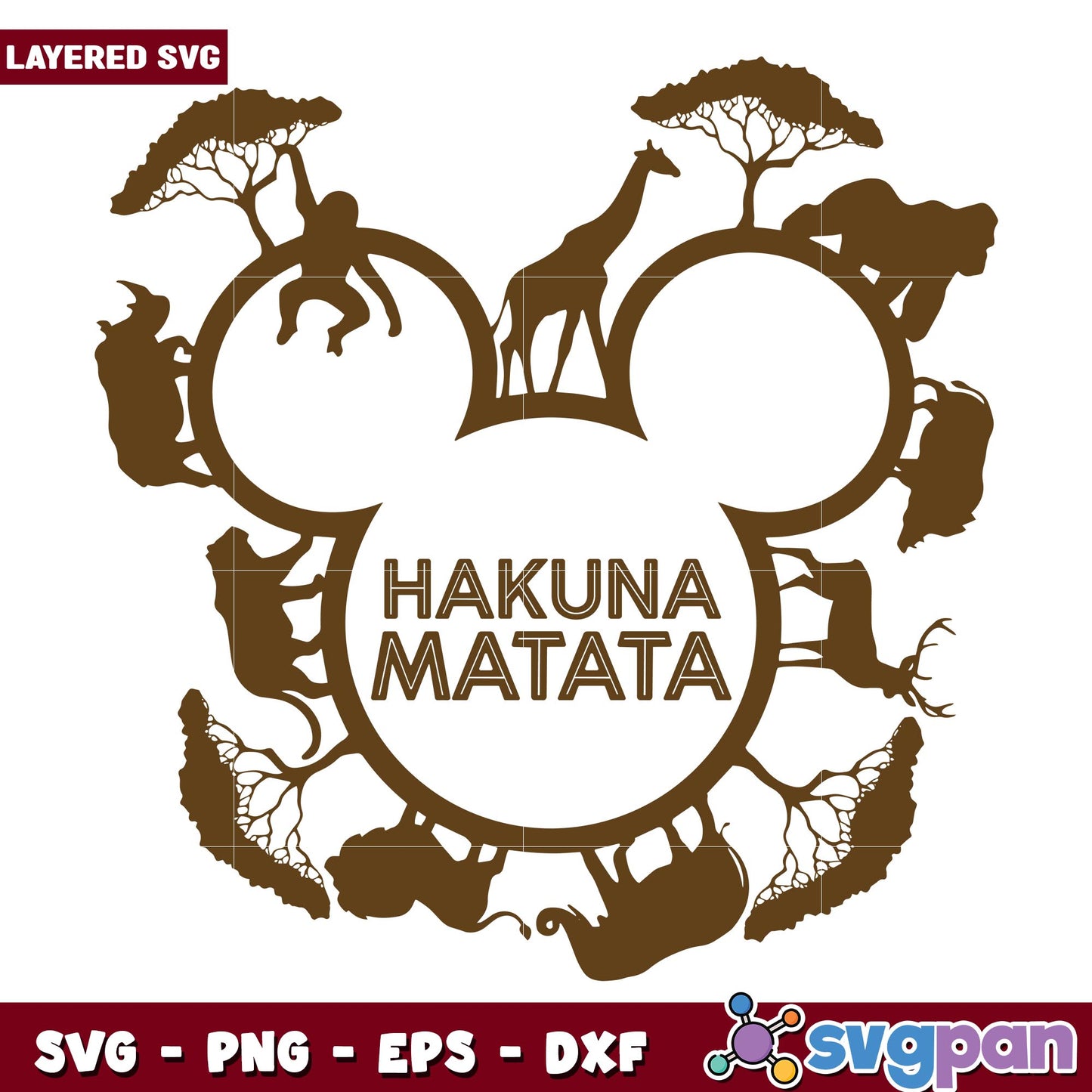 Mickey mouse hakuna matata svg, Disney characters svg, Digital Download