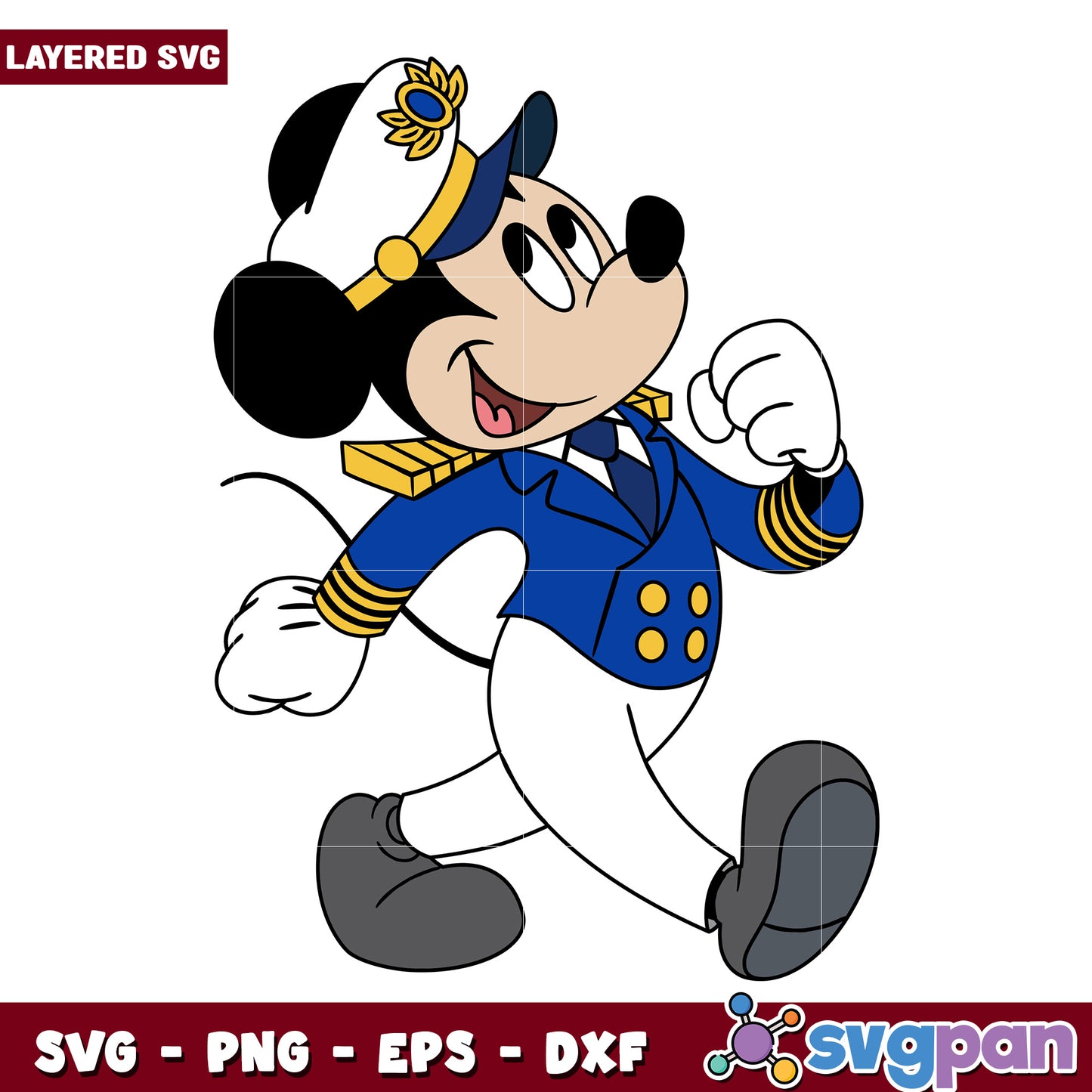 Mickey ,mouse captain characters cruise ship design png, disney characters png, mickey cartoons png