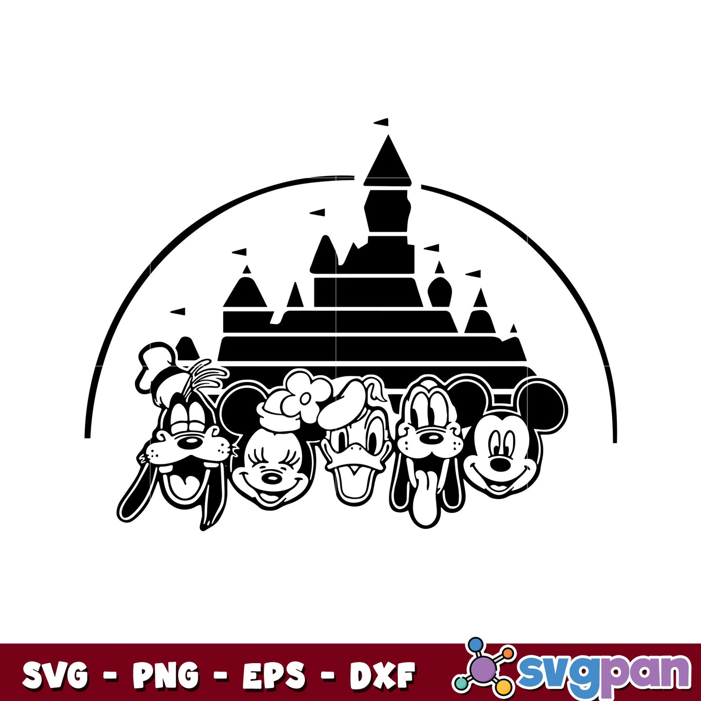 Mickey and friends disney svg, mickey mouse head svg, disney svg