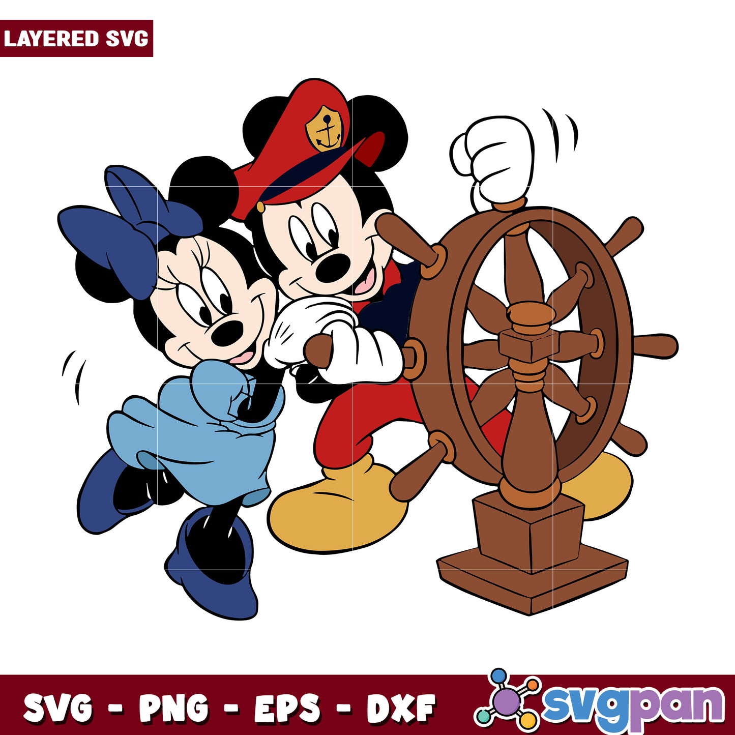 Mickey and minnie riding cruise svg, mickey mouse svg, disney mickey mouse svg