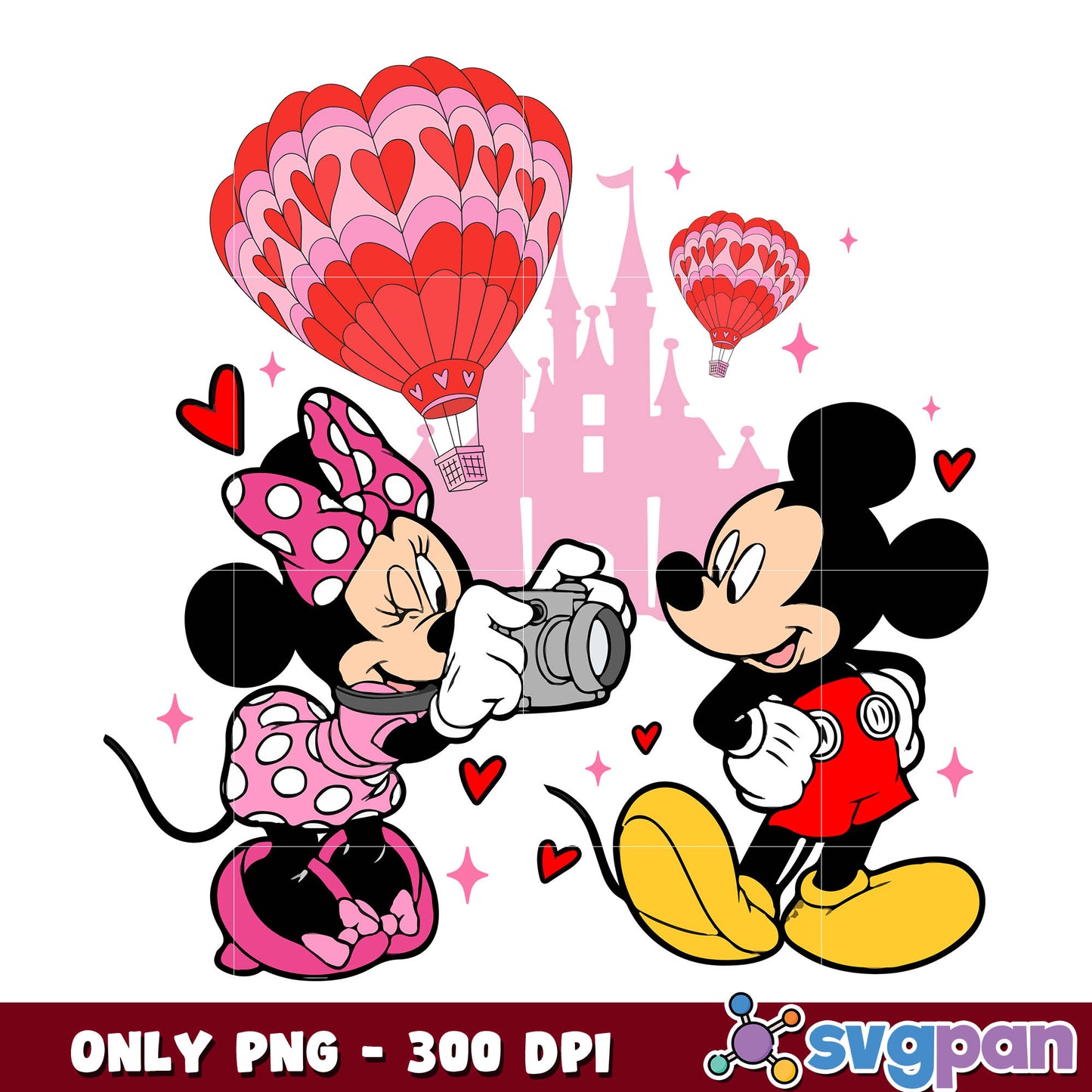 Mickey couple valentine png