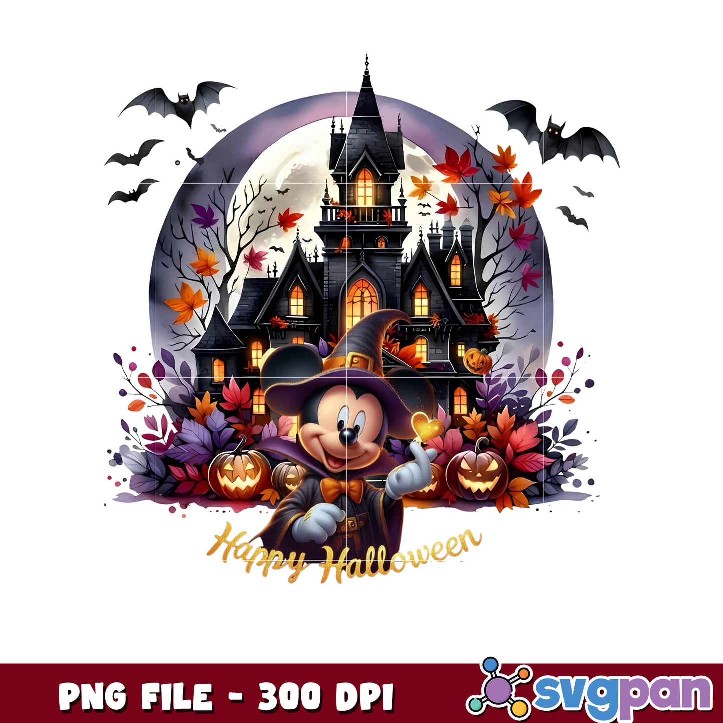 Mickey halloween castle png, halloween movies png, halloween cartoons png