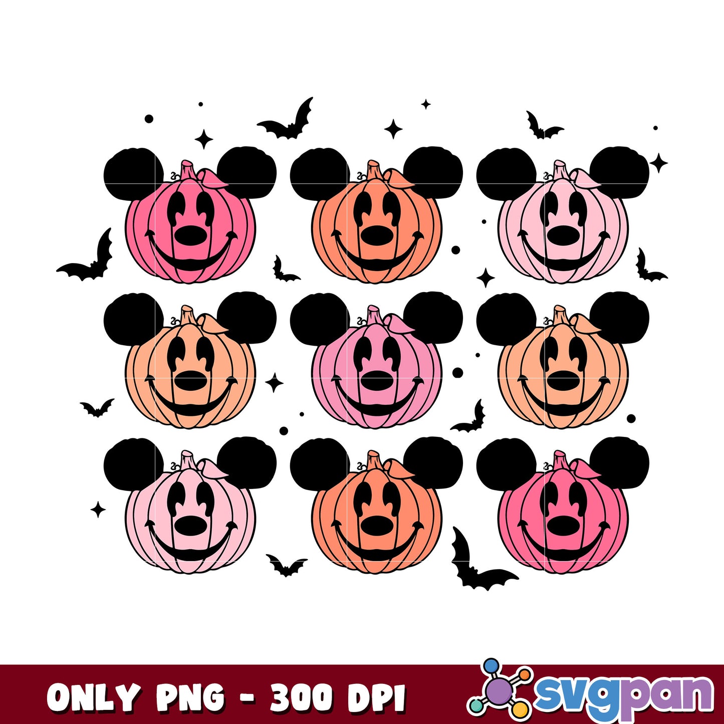 Mickey head pumpkin png, halloween pumpkin png, mickey head png