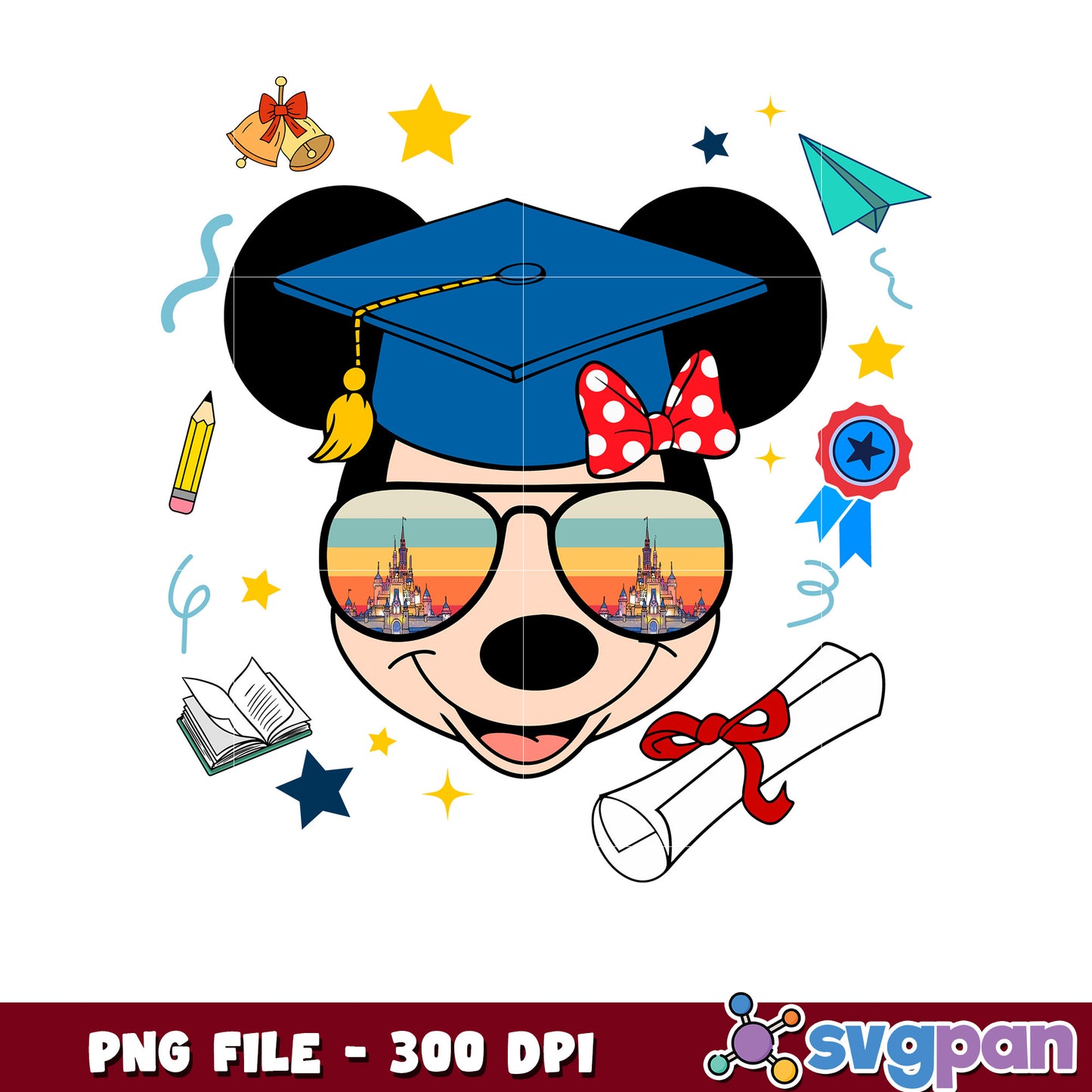 Mickey mouse graduate png, disney mouse graduation png, mickey mouse png