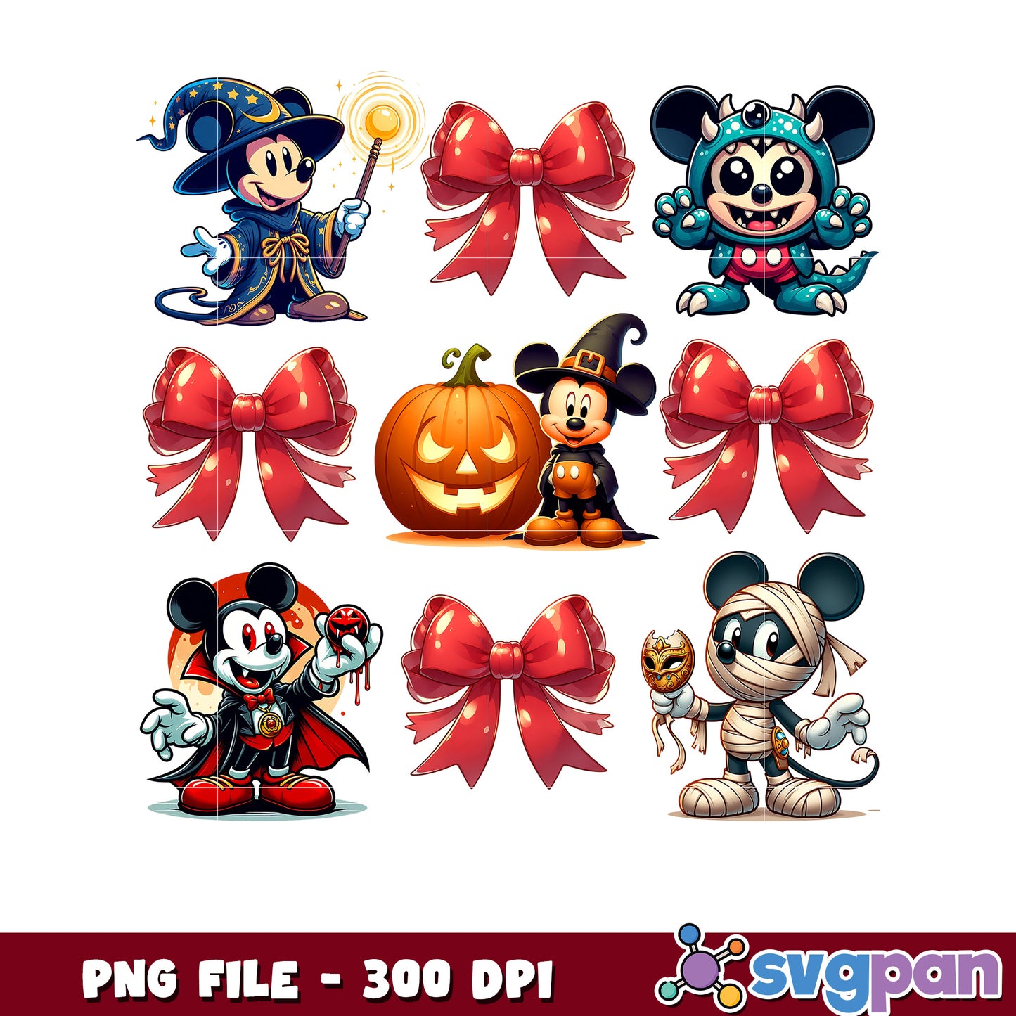 Mickey mouse horror characters png, spooky vacation png, avengers decorations png