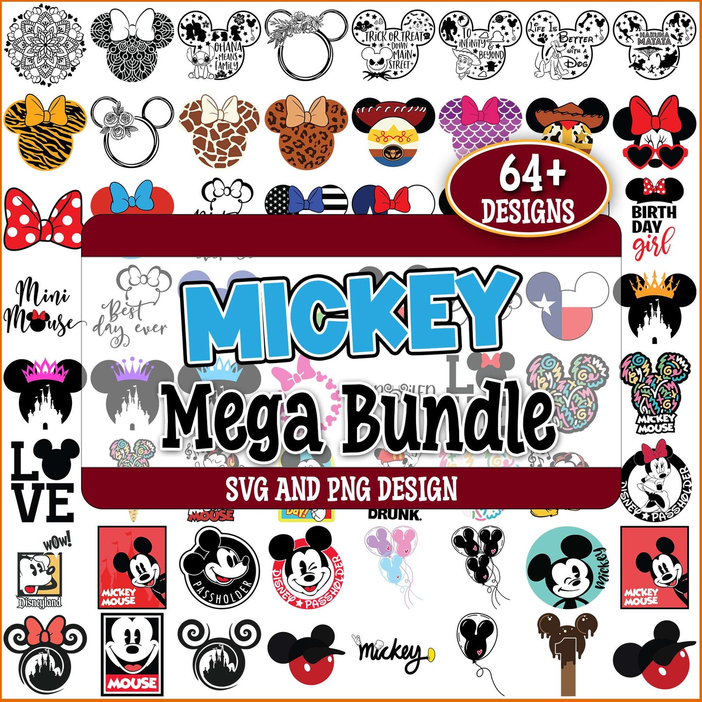 Mickey mouse album svg bundle