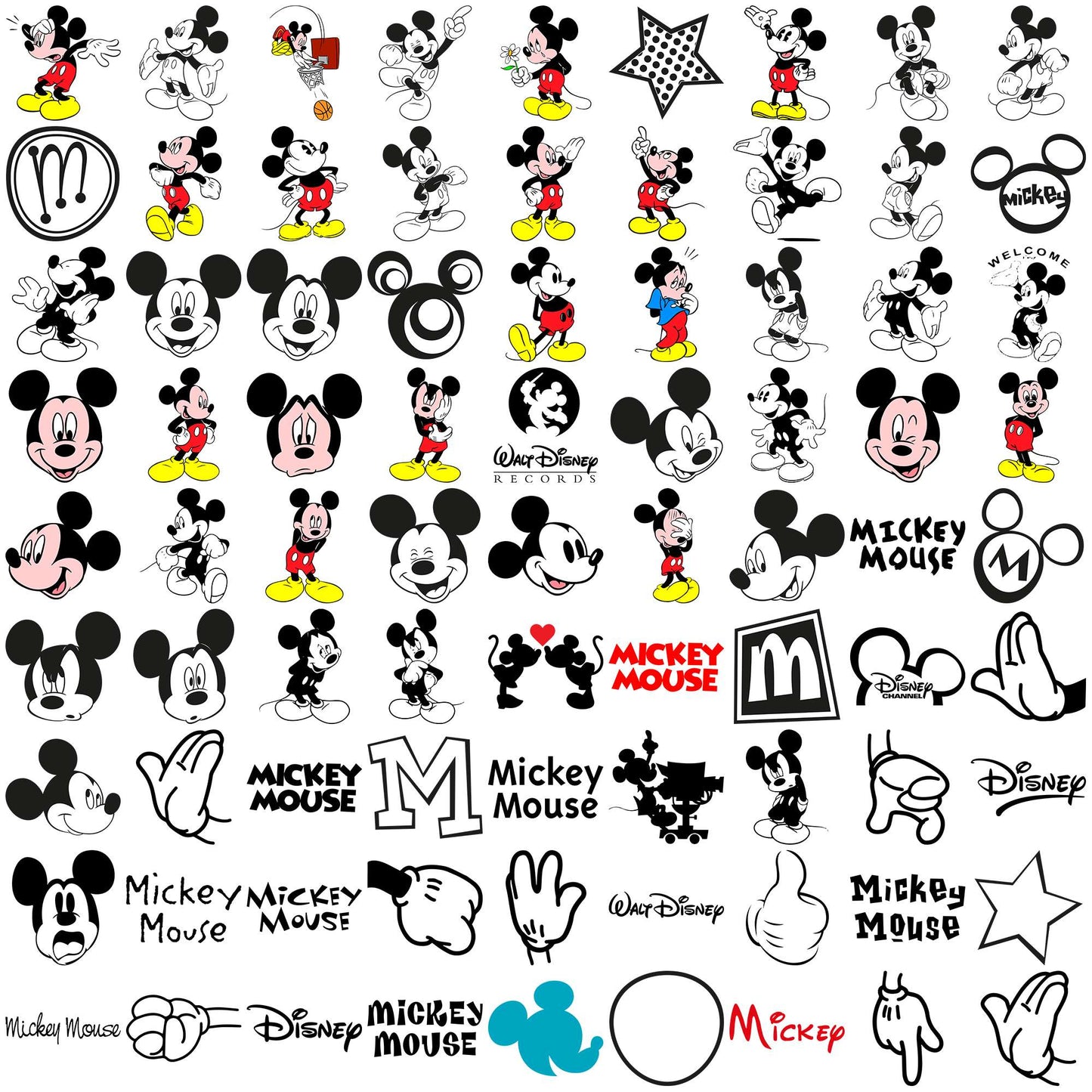 Mickey mouse disney svg bundle, mickey mouse svg, mickey mouse characters svg