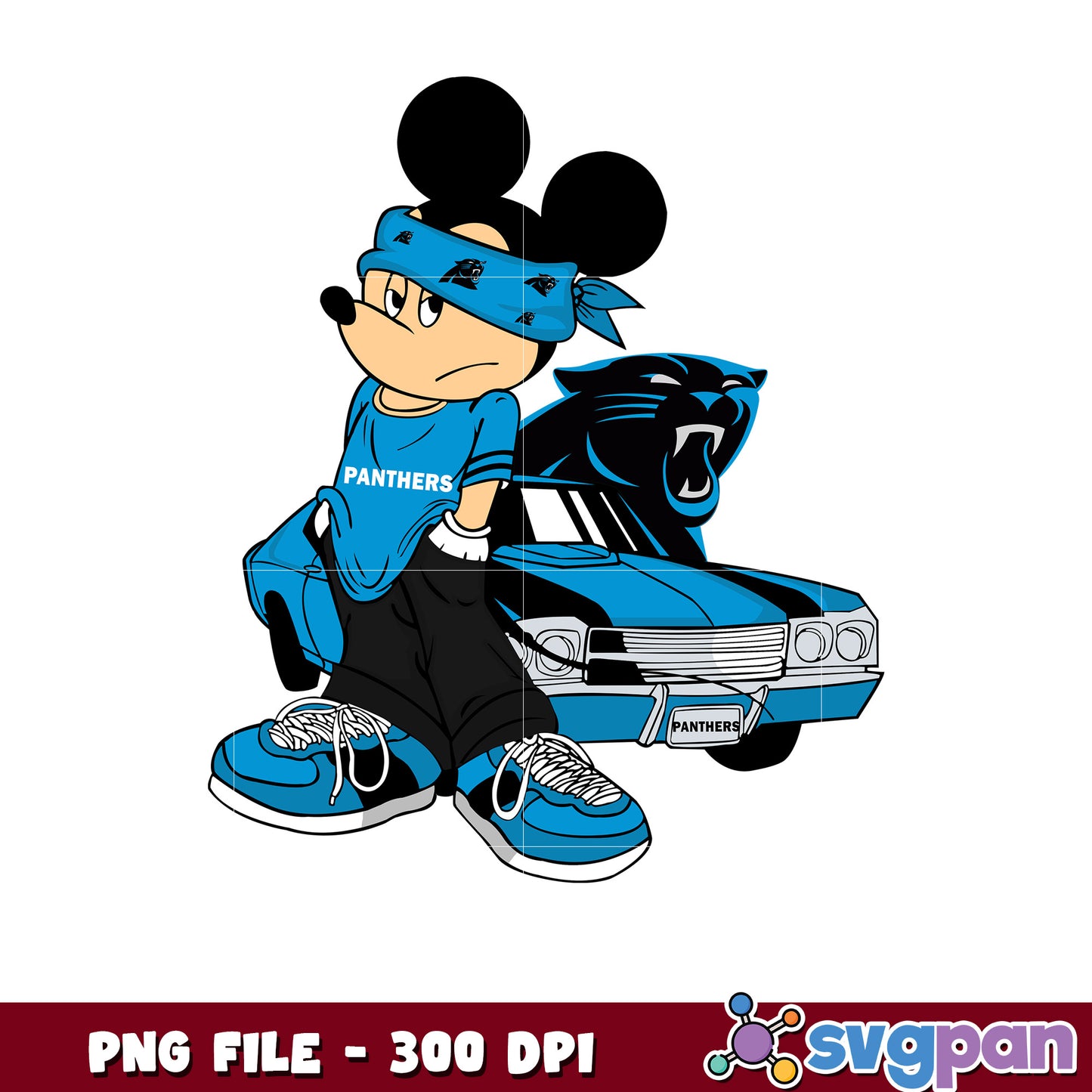Mickey play nfl carolina panthers team png, disney mickey mouse png, nfl games today png