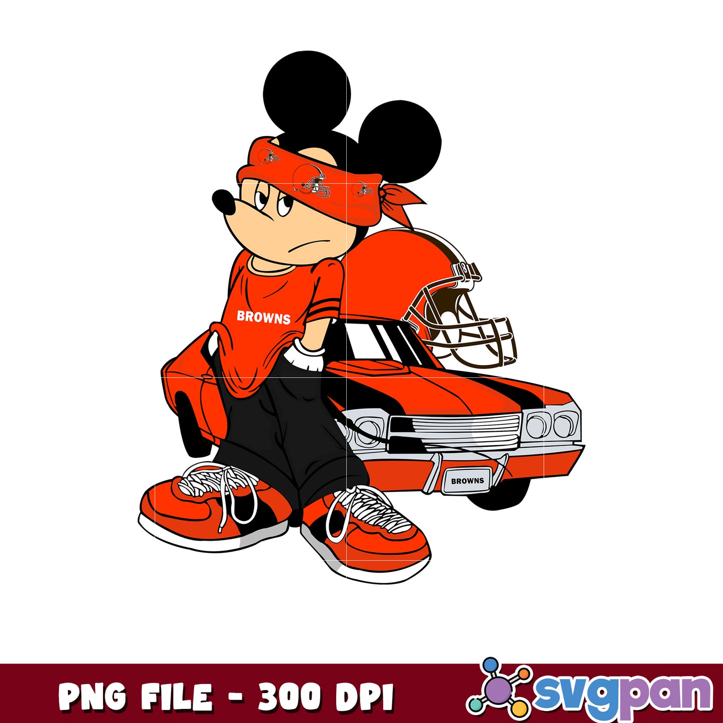Mickey play nfl cleveland browns team png, disney mickey mouse png, nfl games today png
