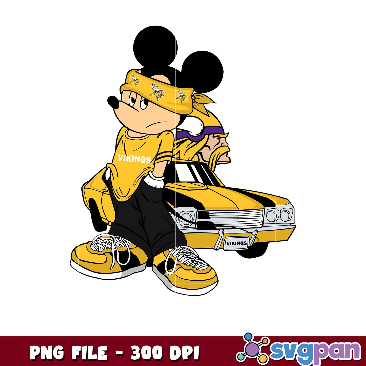 Mickey play nfl minnesota vikings team png, disney mickey mouse png, nfl games today png