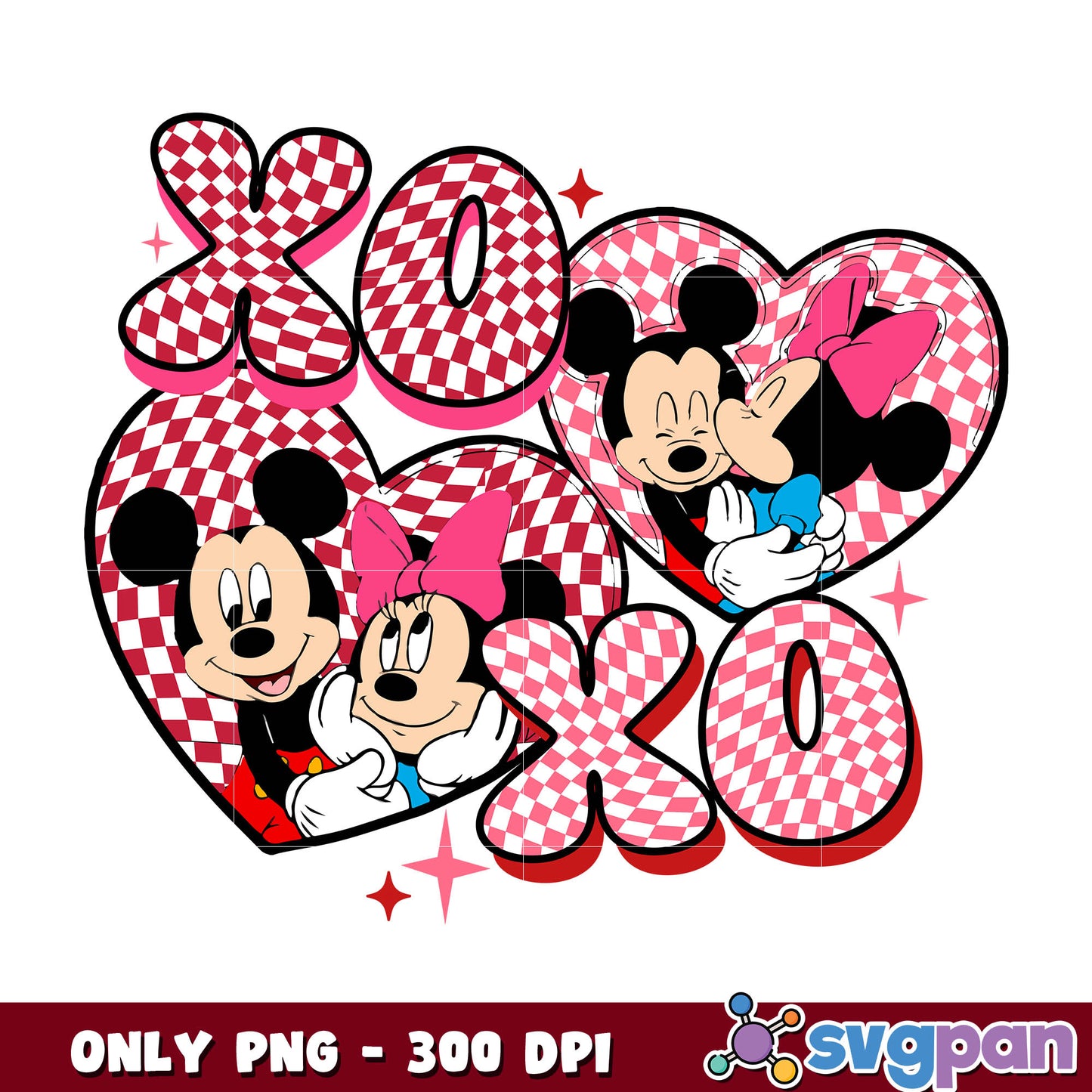 Mickey valentine xoxo png