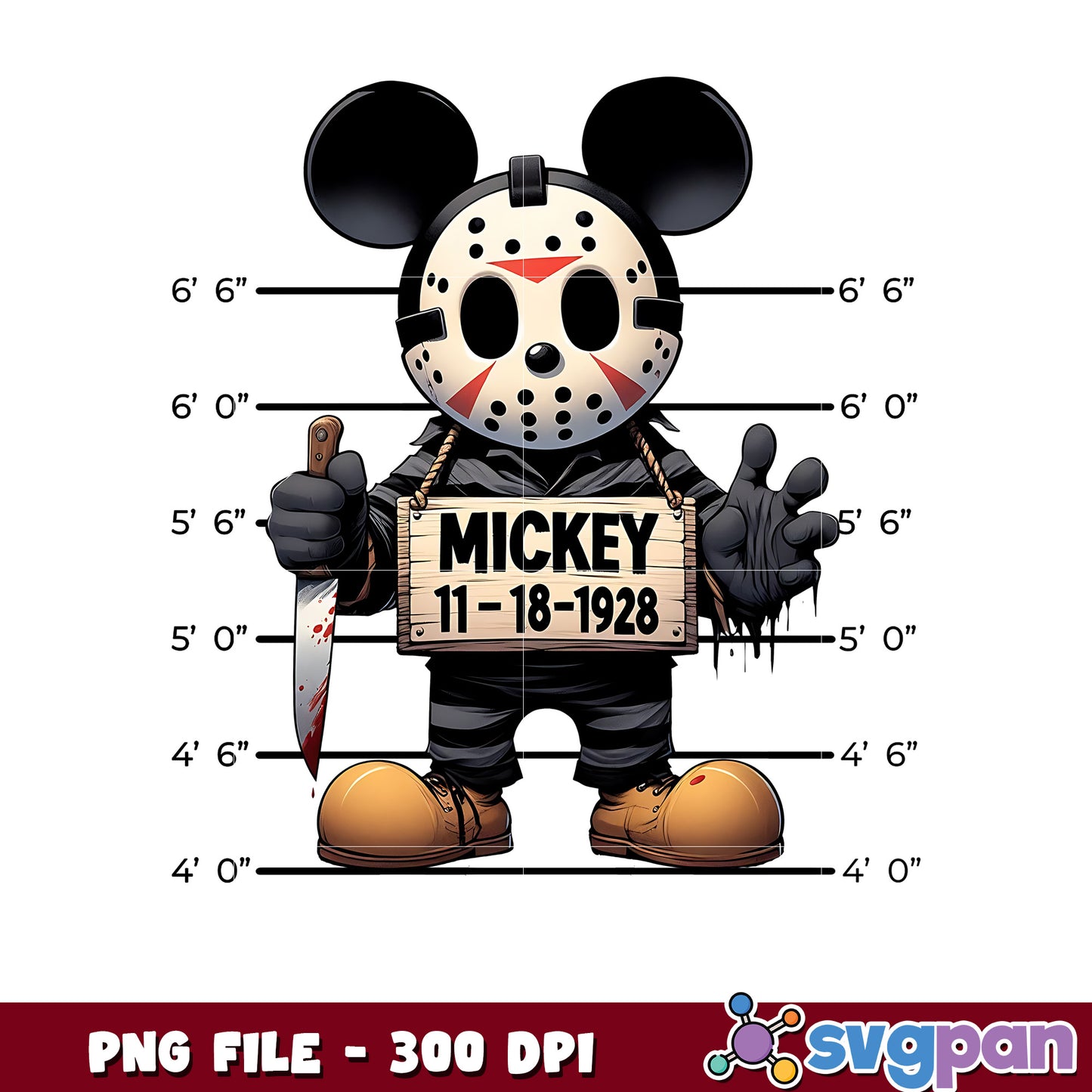 Mickey voorhees png, spooky season png, halloween cartoons png