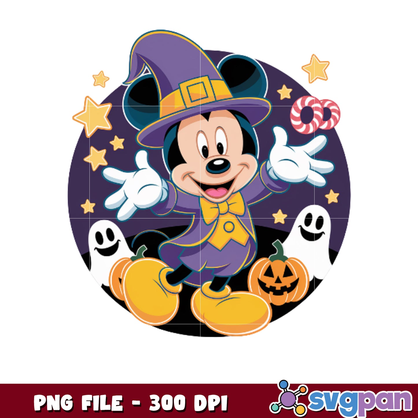 Mickey wtich halloween png, disney halloween png, halloween time png