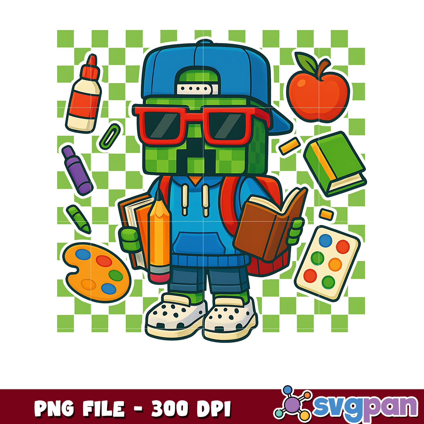 Minecraft creeper students png