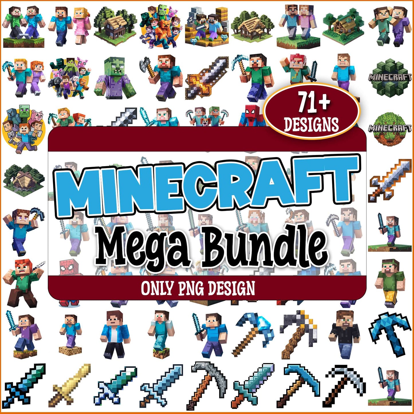 Minecraft inventory png bundle