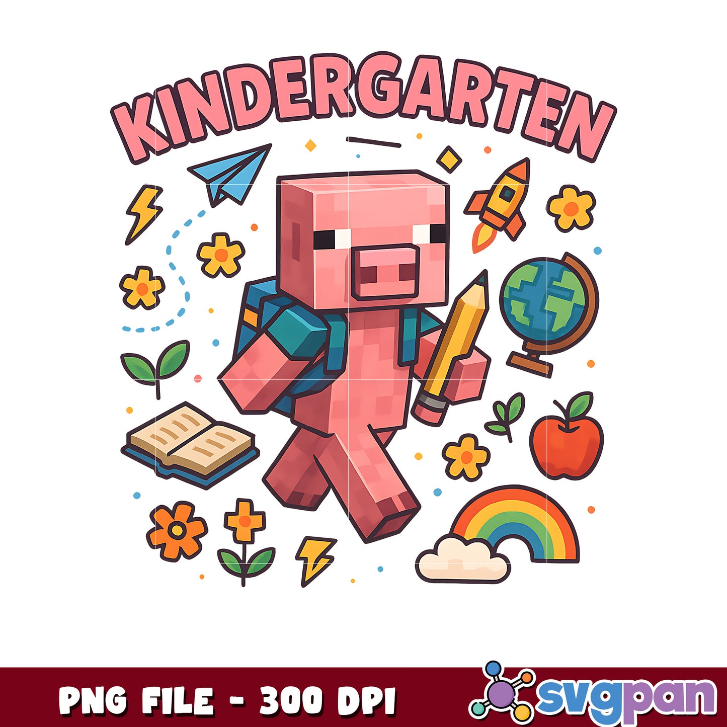Minecraft pig student png
