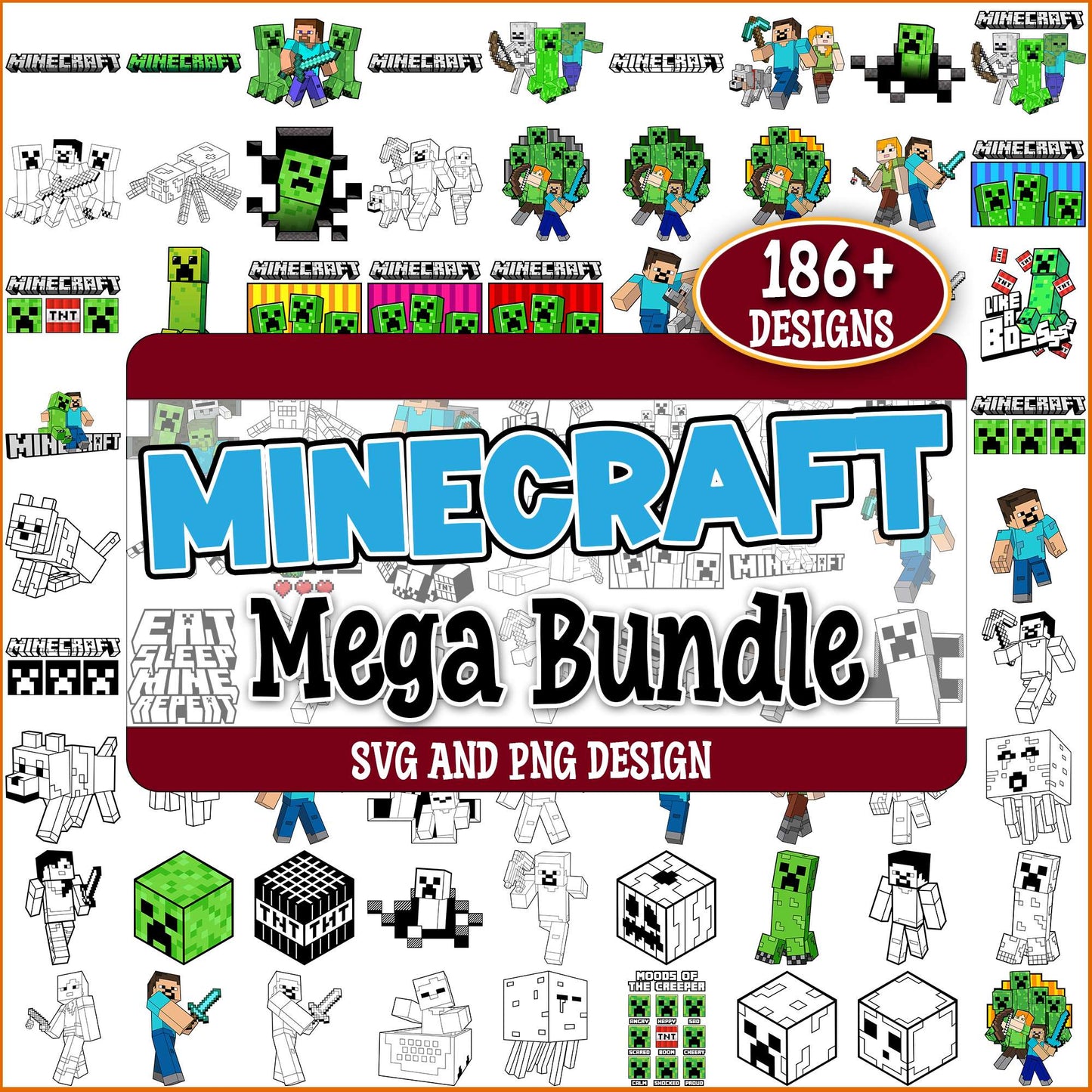 Minecraft set svg bundle