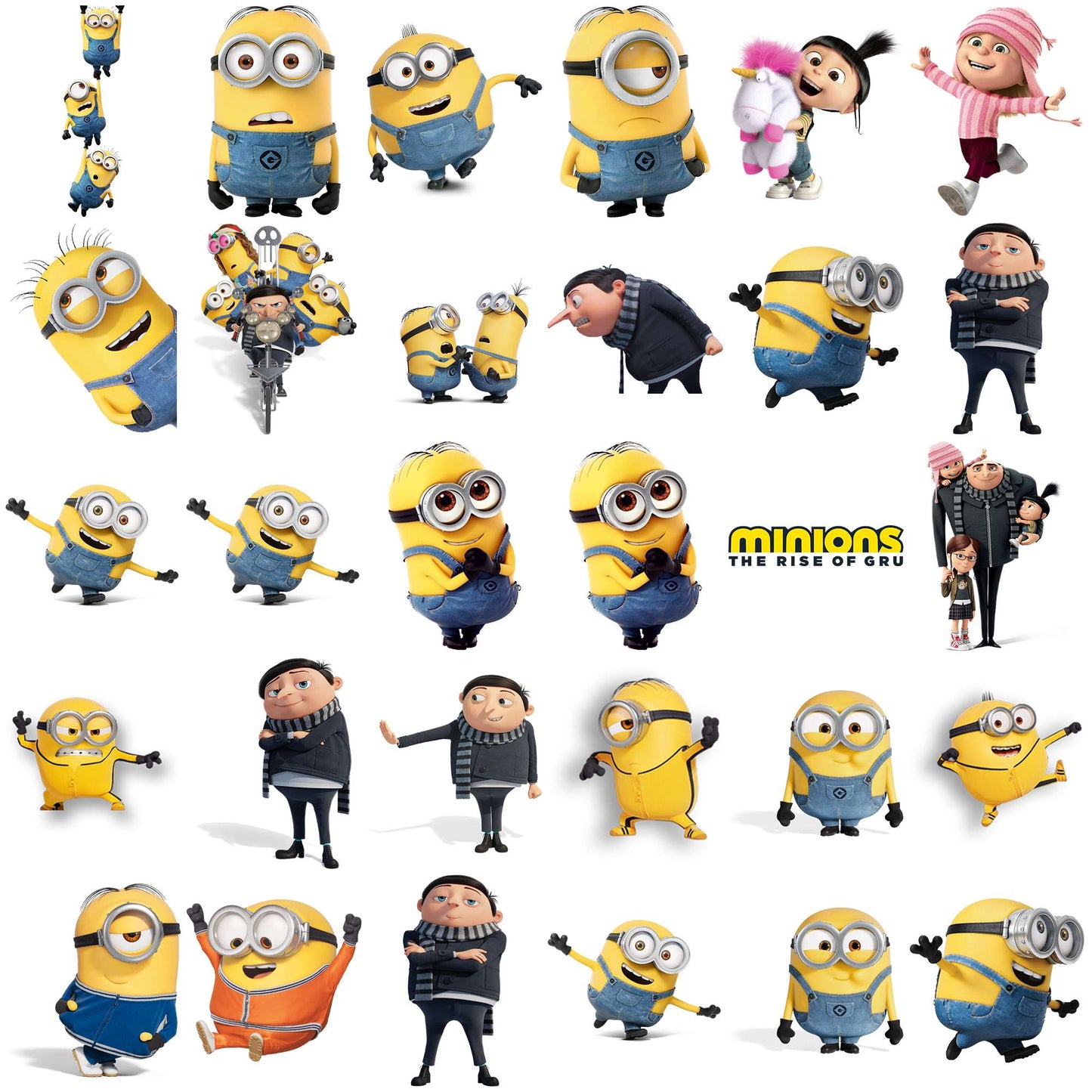 Minions set png bundle, minion costume png, minions movie png