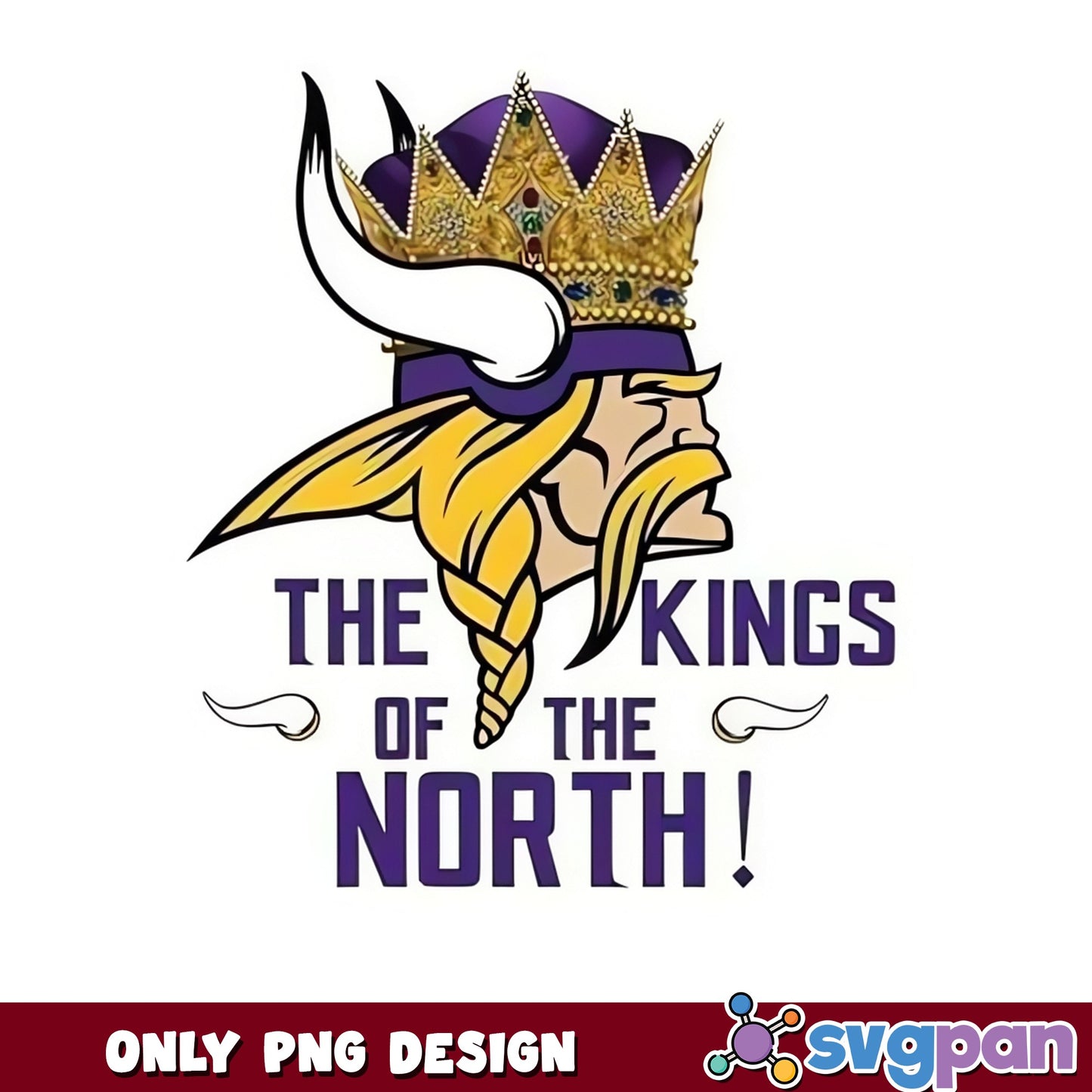 Minnesota Vikings Kings Of The North PNG, Vikings NFL PNG, Football PNG