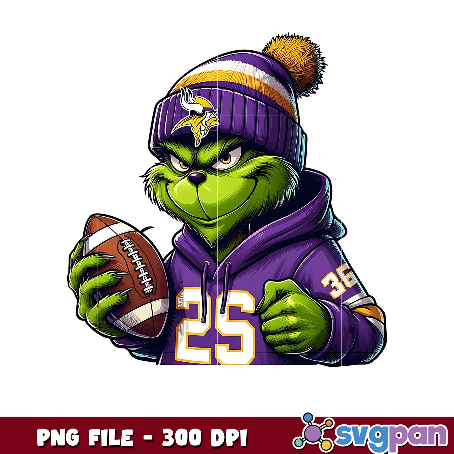 Minnesota vikings grinch png, nfl power rankings png, nfl plus png