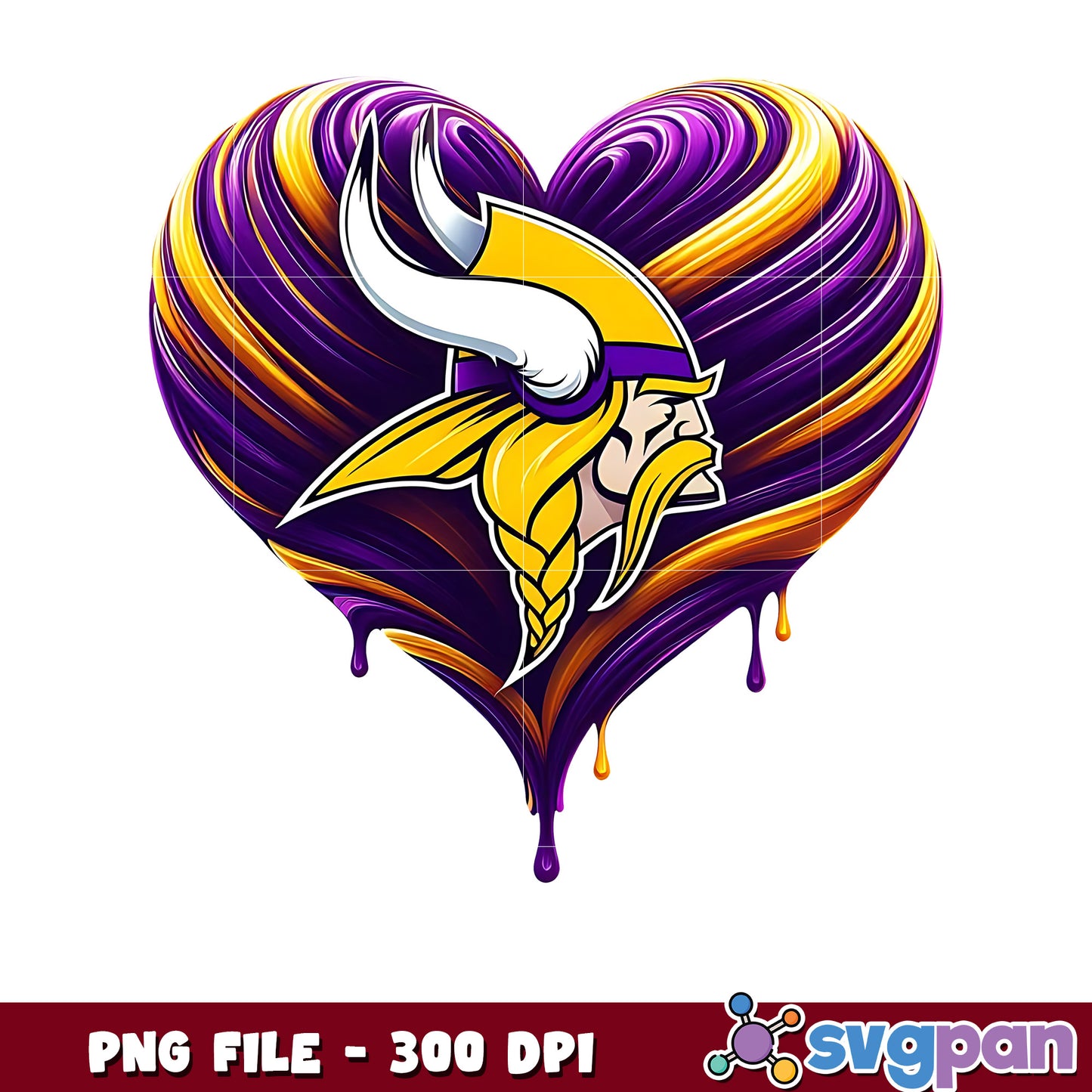 Minnesota vikings heart png, nfl reddit png, nfl network png