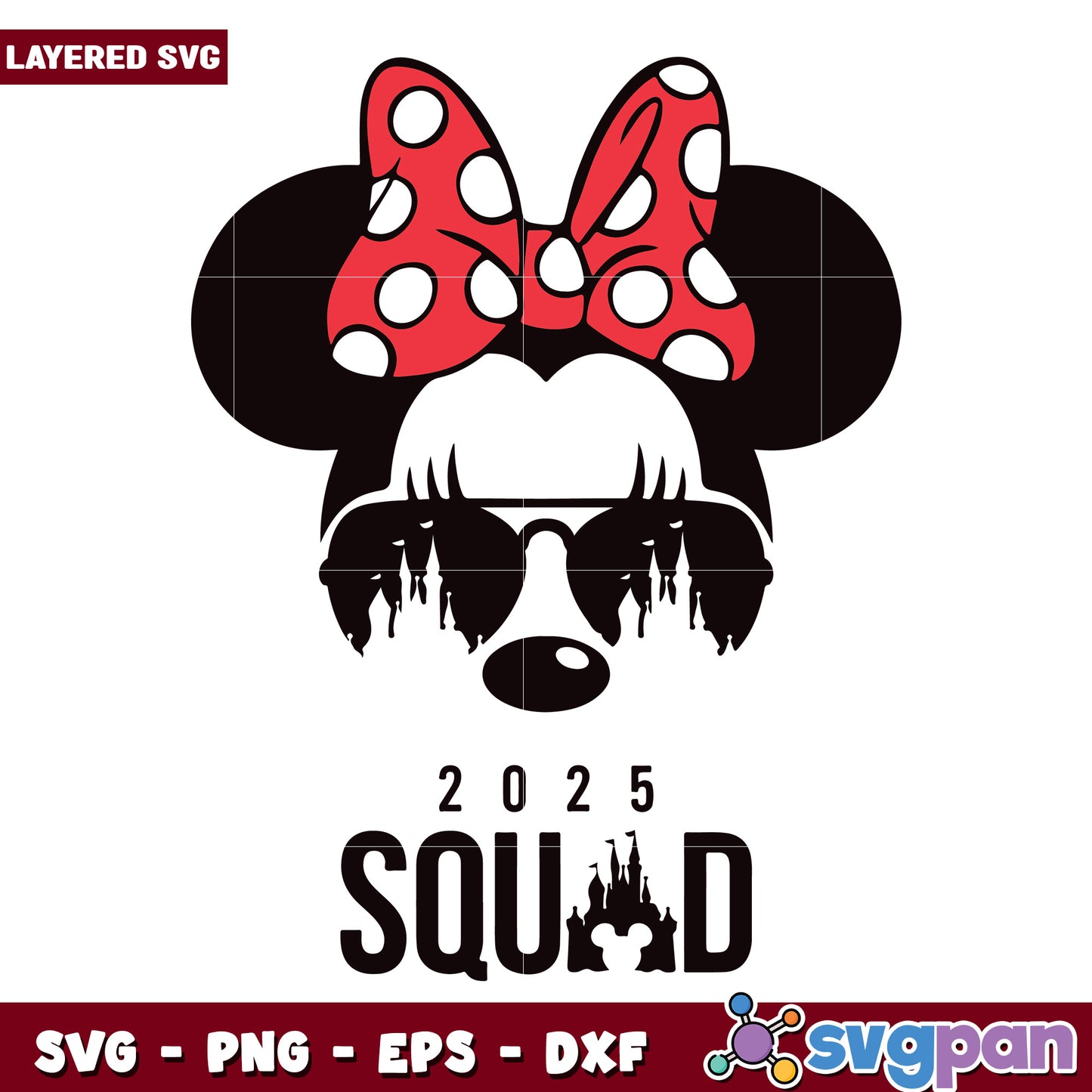 Minnie 2025 squad svg, disney mickey mouse svg, disney trip svg