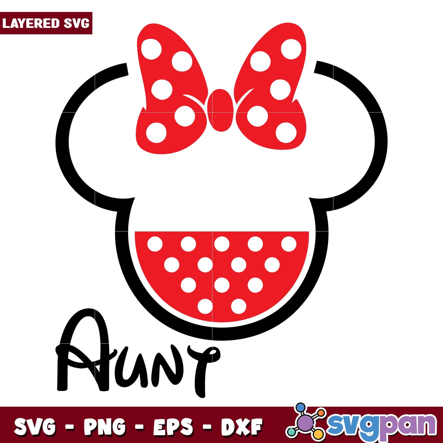 Minnie Ant svg, Disney characters svg, Digital Download