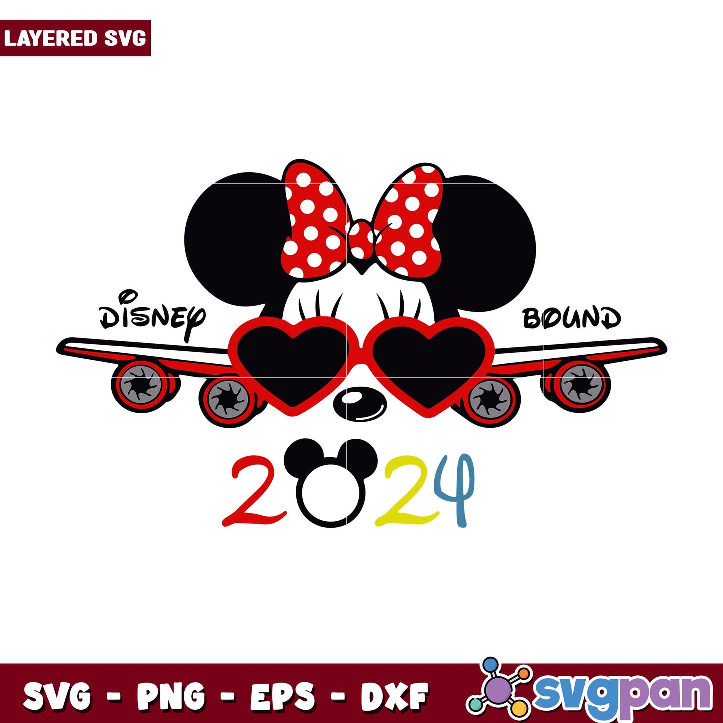 Minnie mouse disney bound 2024 svg, Disney characters svg, Digital Download