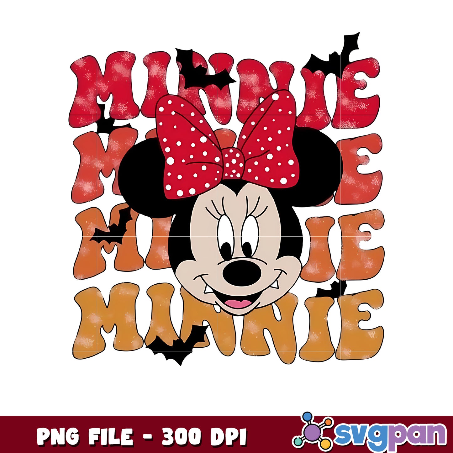 Minnie bat png, spirit halloween png, halloween season png
