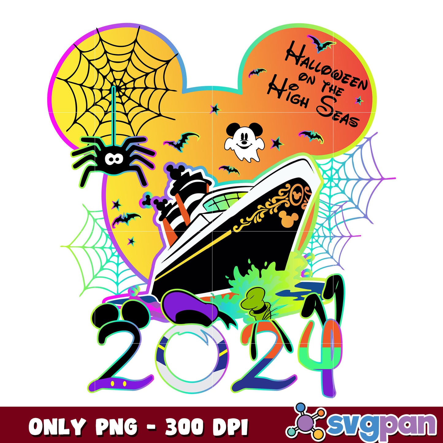 Minnie halloween on the high seas 2024 png