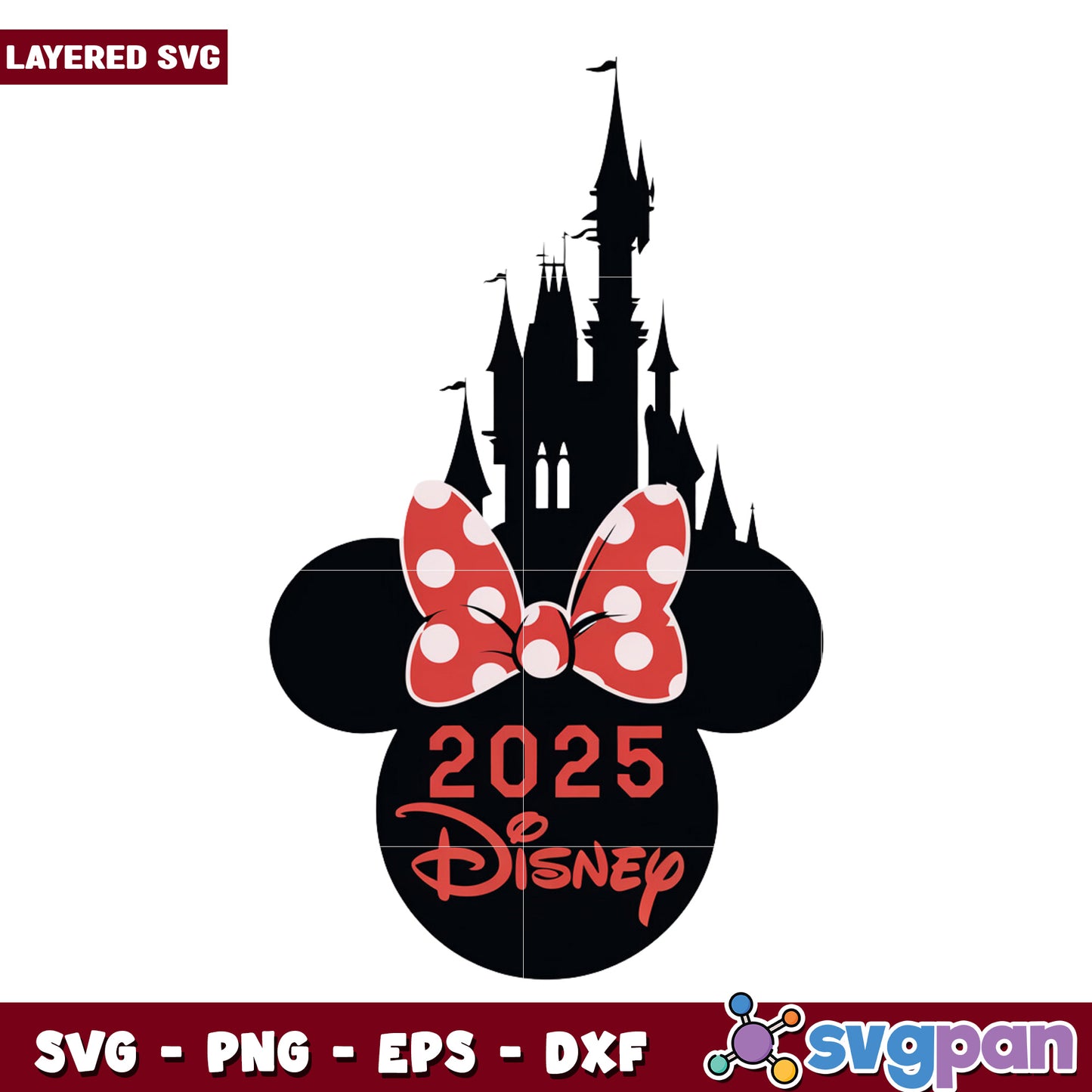 Minnie mouse disney 2025 png, disneyland png, summer vacation png