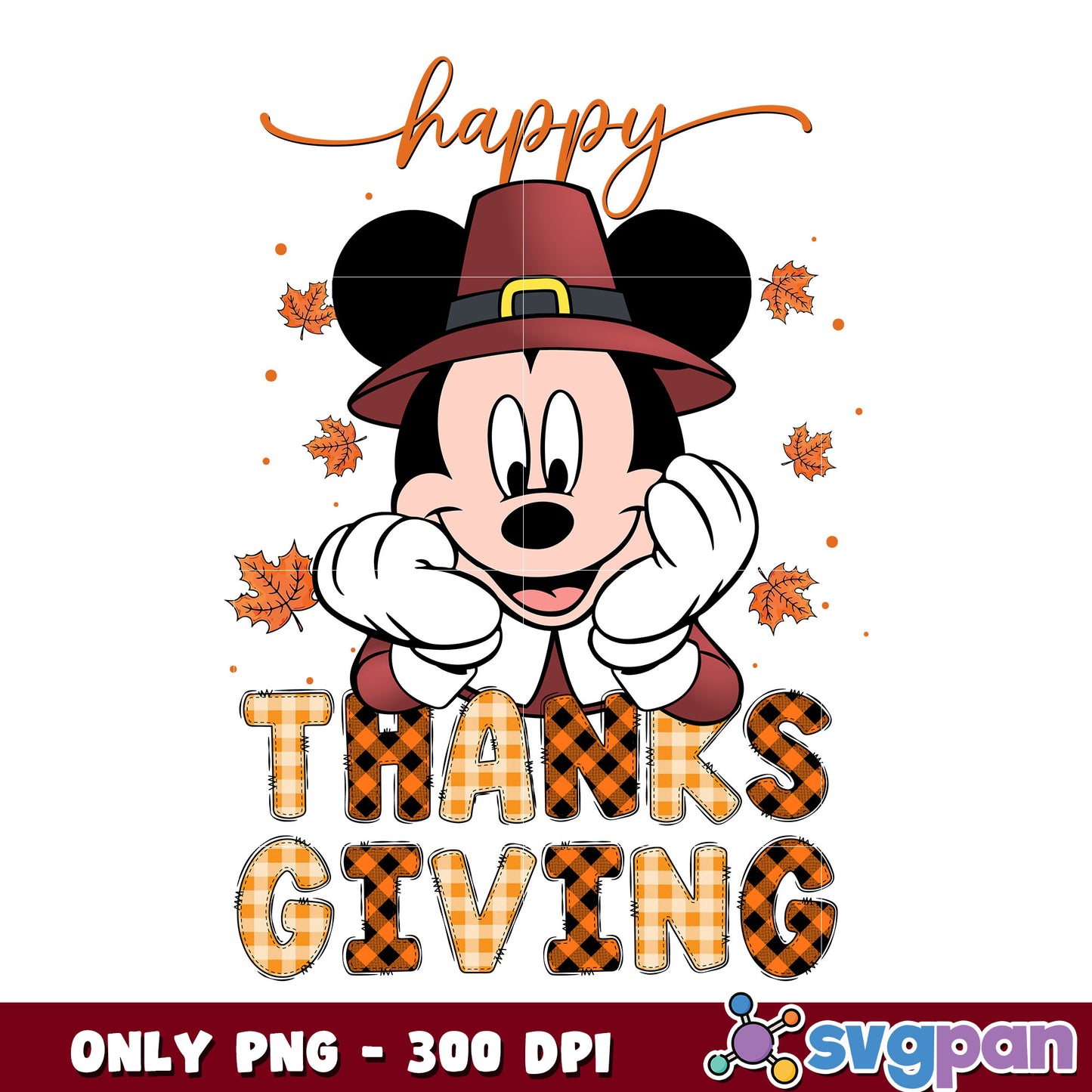 Minnie mouse happy thanksgiving png, minnie mouse png, disney png