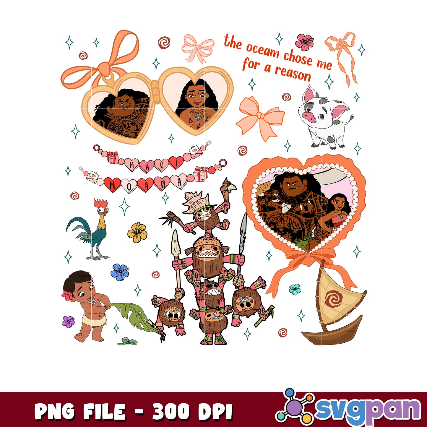 Moana princess picture frame png, disney characters png, disney princess png