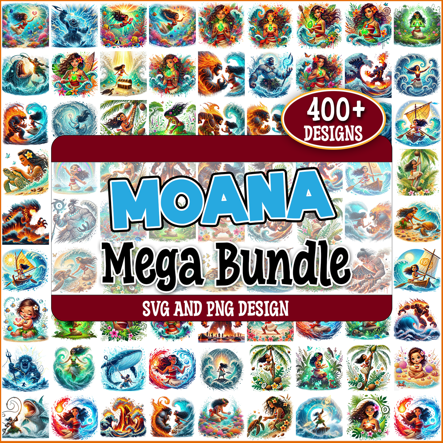 Moana svg bundle