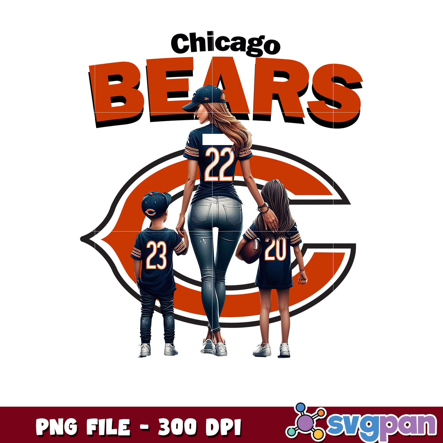 Mommy team chicago bears png, super bowl 2025 png, nfl american football png