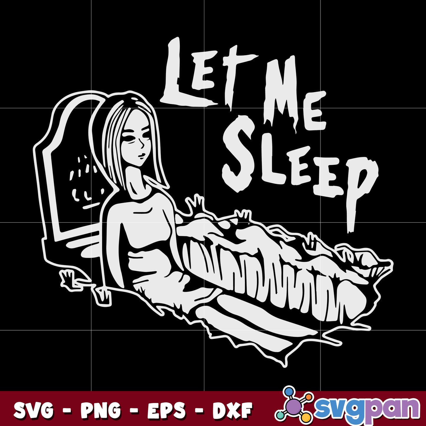 Mortician Mortuary Halloween Let Me Sleep Vampire svg