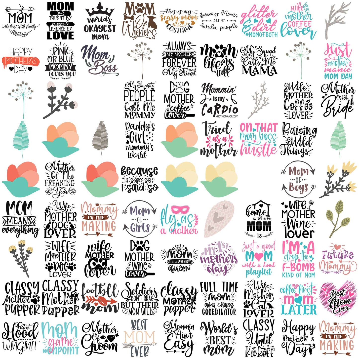 Mother quotes svg bundle, mother day svg, mother day 2025 svg