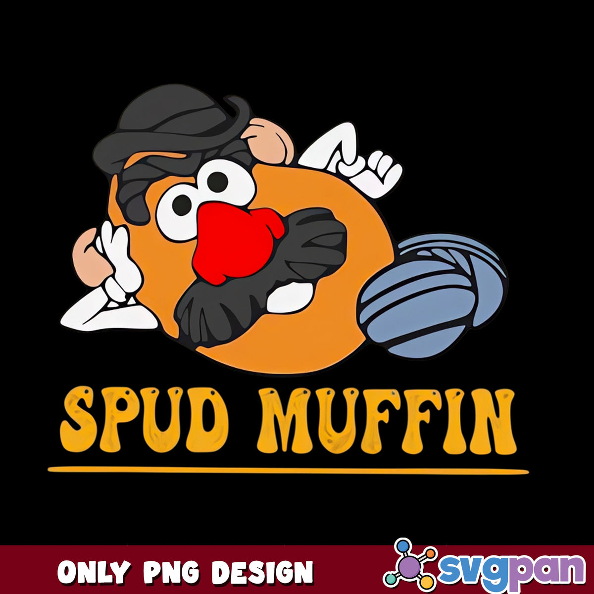 Mr Potato Head Spud Muffin PNG, Toy Story PNG, Funny PNG