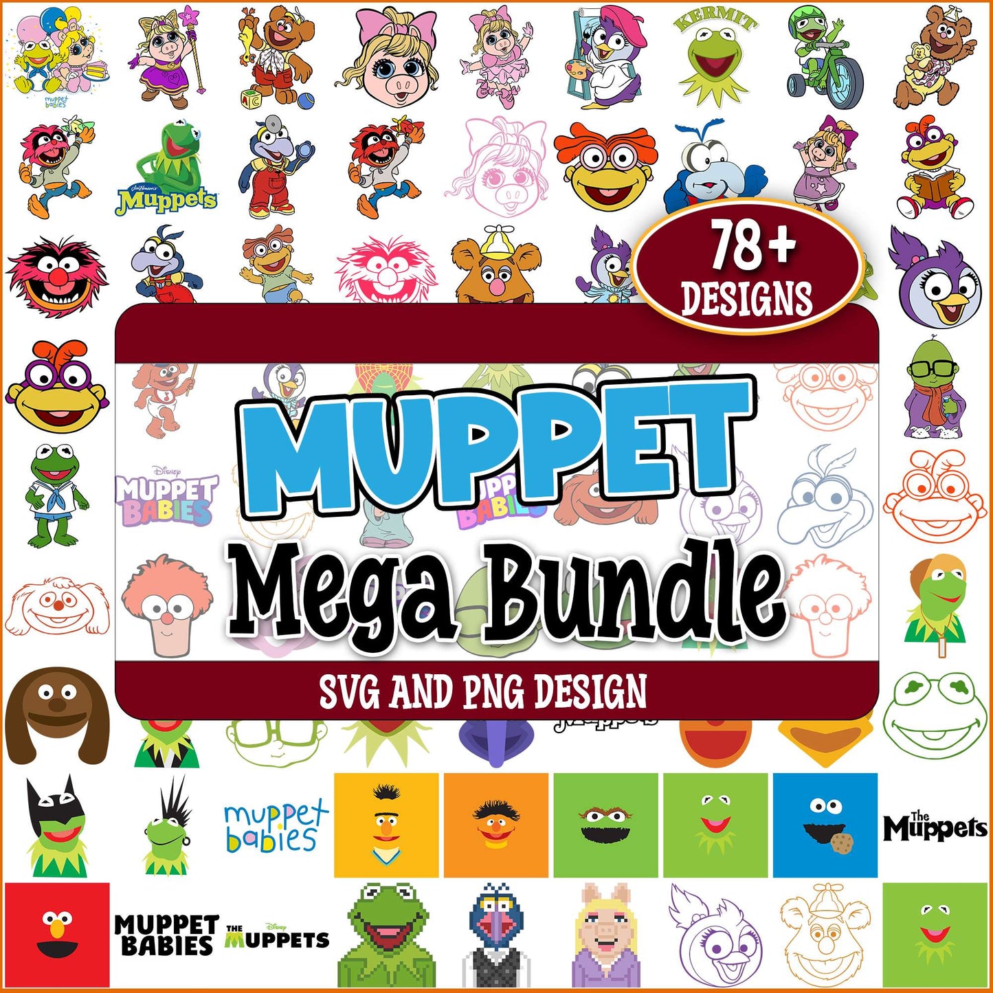 Muppets svg bundle