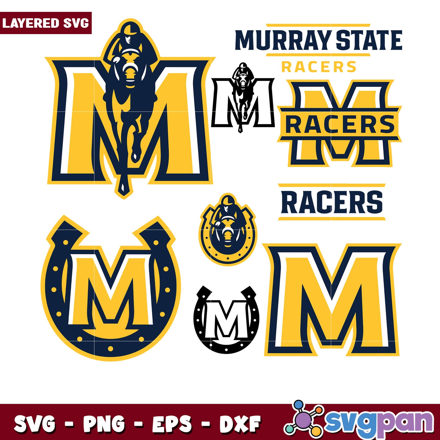 Murray State Racers SVG Bundle